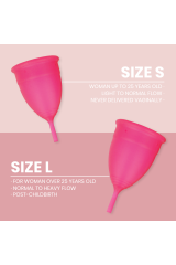 INTIMICHIC - COPPA MESTRUALE IN SILICONE GRADO MEDICO - TAGLIA L