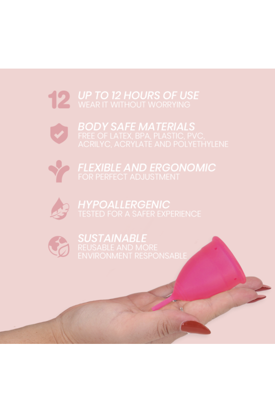 INTIMICHIC - COPPA MESTRUALE IN SILICONE GRADO MEDICO - TAGLIA L