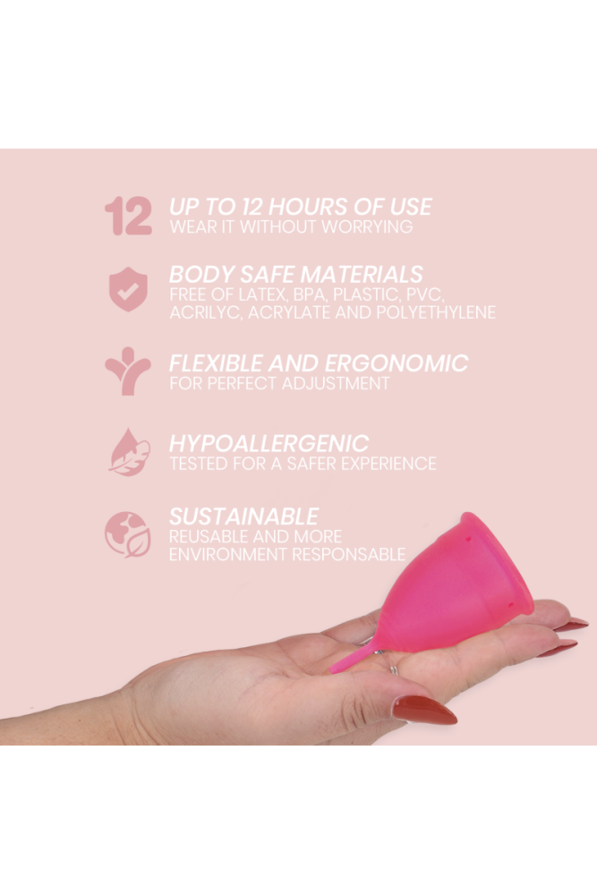 INTIMICHIC - COPPA MESTRUALE IN SILICONE GRADO MEDICO - TAGLIA L