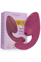WOMANIZER - DUO NEXT STIMOLATORE DOPPIO CLITORIDEO E PUNTO G ROSA SCURO