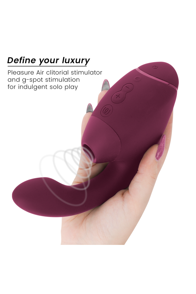 WOMANIZER - DUO NEXT STIMOLATORE DOPPIO CLITORIDEO E PUNTO G ROSA SCURO