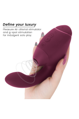 WOMANIZER - DUO NEXT STIMOLATORE DOPPIO CLITORIDEO E PUNTO G ROSA SCURO