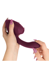 WOMANIZER - DUO NEXT STIMOLATORE DOPPIO CLITORIDEO E PUNTO G ROSA SCURO