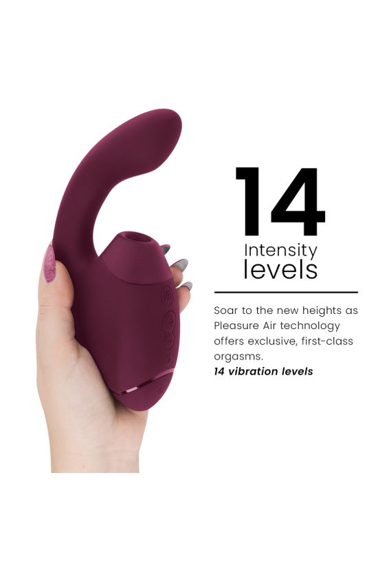 WOMANIZER - DUO NEXT STIMOLATORE DOPPIO CLITORIDEO E PUNTO G ROSA SCURO