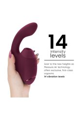 WOMANIZER - DUO NEXT STIMOLATORE DOPPIO CLITORIDEO E PUNTO G ROSA SCURO