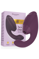 WOMANIZER - DUO NEXT STIMOLATORE DOPPIO CLITORIDEO E PUNTO G VIOLA SCURO