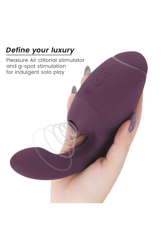 WOMANIZER - DUO NEXT STIMOLATORE DOPPIO CLITORIDEO E PUNTO G VIOLA SCURO