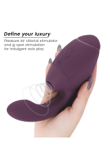 WOMANIZER - DUO NEXT STIMOLATORE DOPPIO CLITORIDEO E PUNTO G VIOLA SCURO