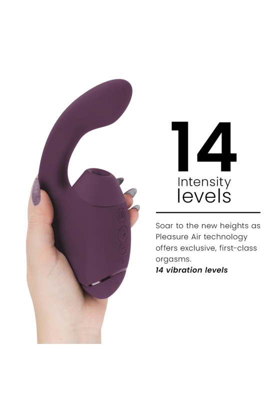 WOMANIZER - DUO NEXT STIMOLATORE DOPPIO CLITORIDEO E PUNTO G VIOLA SCURO