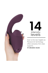 WOMANIZER - DUO NEXT STIMOLATORE DOPPIO CLITORIDEO E PUNTO G VIOLA SCURO