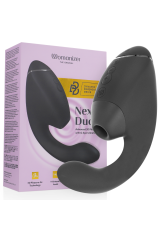 WOMANIZER - DUO NEXT STIMOLATORE DOPPIO CLITORIDEO E PUNTO G NERO
