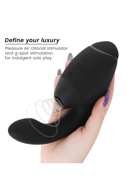 WOMANIZER - DUO NEXT STIMOLATORE DOPPIO CLITORIDEO E PUNTO G NERO