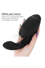 WOMANIZER - DUO NEXT STIMOLATORE DOPPIO CLITORIDEO E PUNTO G NERO