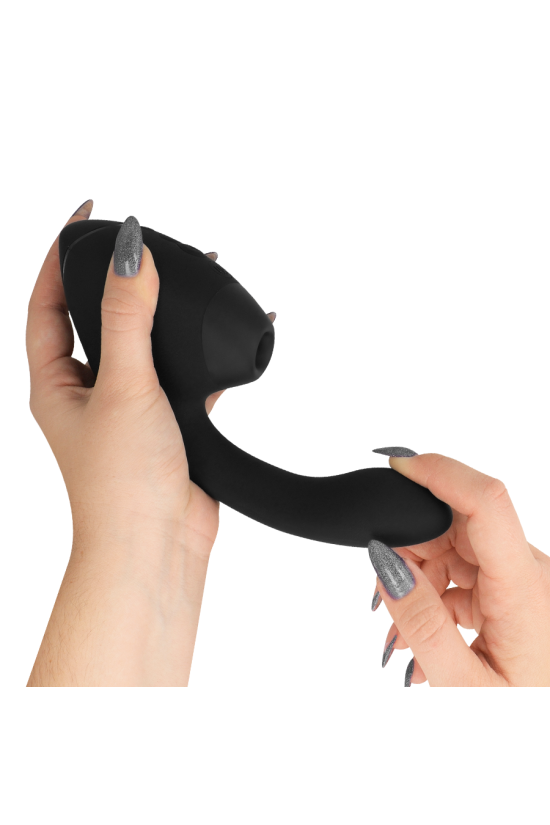 WOMANIZER - DUO NEXT STIMOLATORE DOPPIO CLITORIDEO E PUNTO G NERO