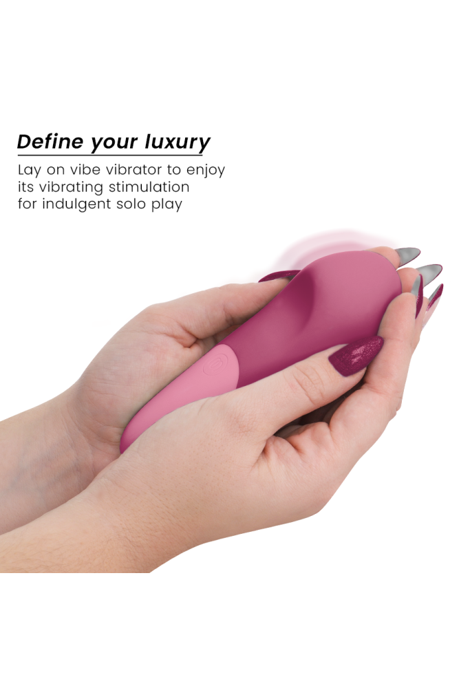 WOMANIZER - VIBE LAY-ON VIBRATORE SILENZIOSO ROSA SCURO