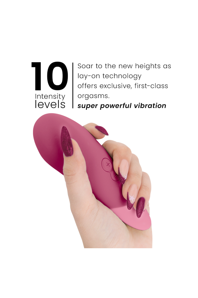 WOMANIZER - VIBE LAY-ON VIBRATORE SILENZIOSO ROSA SCURO