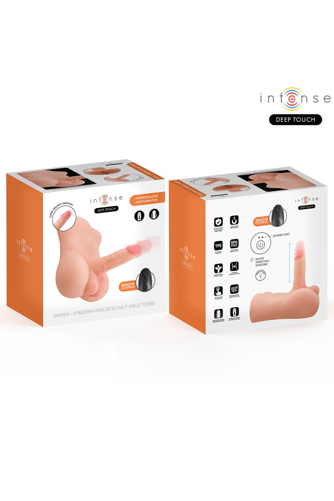 INTENSE DEEP TOUCH - DAMIEN TORSO CON DILDO REALISTICO CON TELECOMANDO A SPINTA E VIBRAZIONE 3