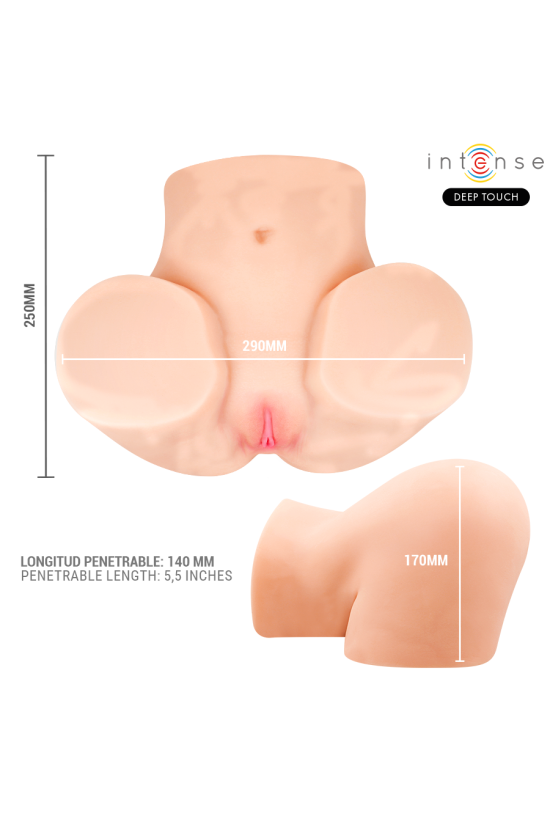 INTENSE DEEP TOUCH - MASTURBATORE VAGINALE GINGER CON EFFETTI DI ASPIRAZIONE