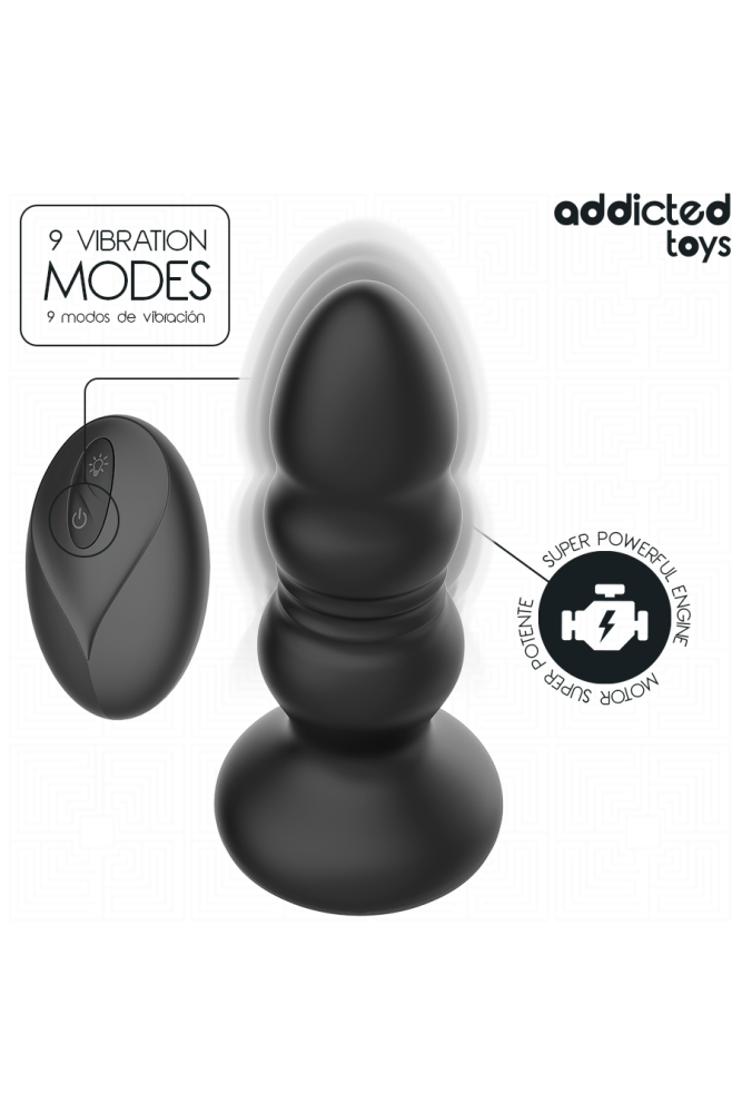 ADDICTED TOYS - TAPPO ANALE ROTANTE E VIBRANTE