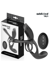 ADDICTED TOYS - DOPPIO ANELLO PER PENE CON STIMOLATORE CLITORIDEO