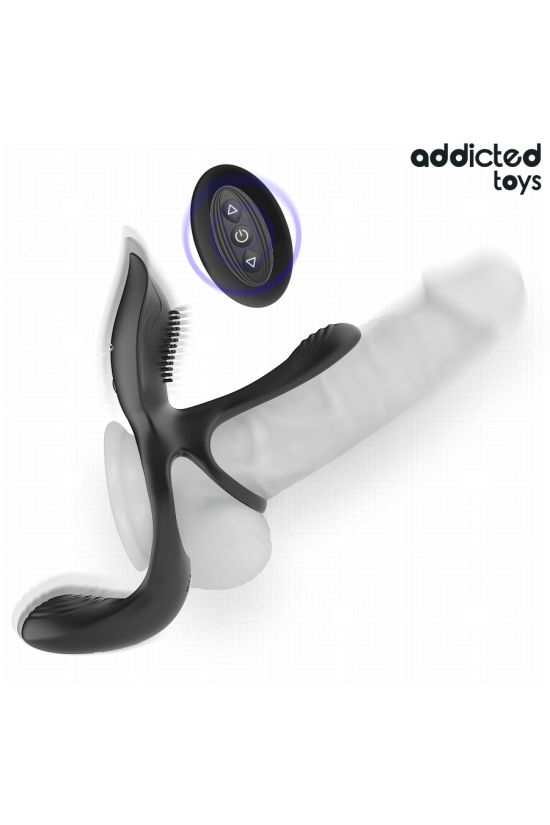 ADDICTED TOYS - DOPPIO ANELLO PER PENE CON STIMOLATORE CLITORIDEO