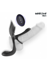 ADDICTED TOYS - DOPPIO ANELLO PER PENE CON STIMOLATORE CLITORIDEO