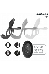 ADDICTED TOYS - DOPPIO ANELLO PER PENE CON STIMOLATORE CLITORIDEO