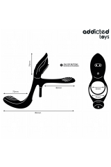 ADDICTED TOYS - DOPPIO ANELLO PER PENE CON STIMOLATORE CLITORIDEO
