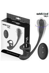 ADDICTED TOYS - PLUG ANALE CON VIBRAZIONE E OSCILLAZIONE A 360º E STIMOLATORE DEI TESTICOLI