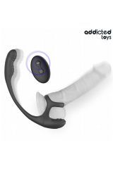ADDICTED TOYS - PLUG ANALE CON VIBRAZIONE E OSCILLAZIONE A 360º E STIMOLATORE DEI TESTICOLI