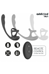 ADDICTED TOYS - PLUG ANALE CON VIBRAZIONE E OSCILLAZIONE A 360º E STIMOLATORE DEI TESTICOLI