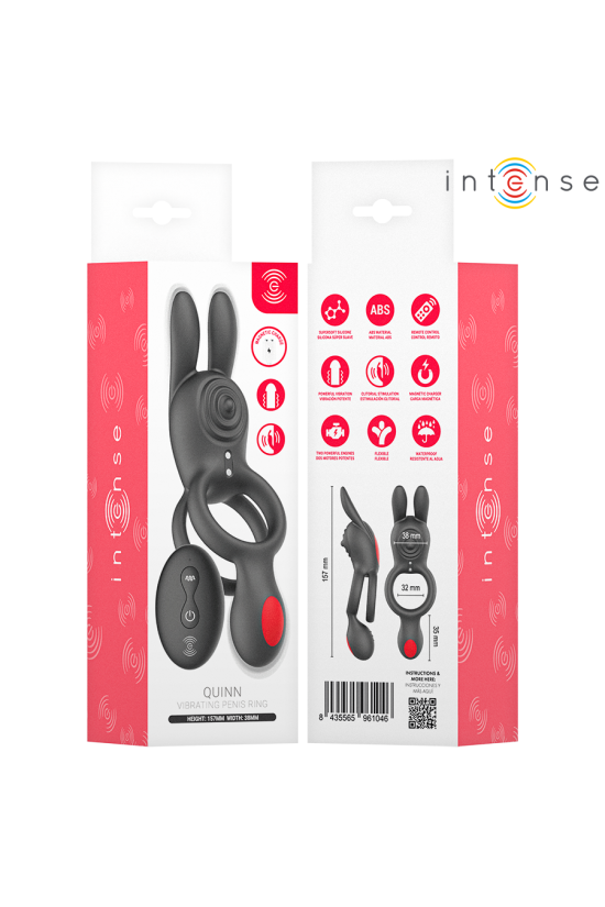 INTENSE - QUINN ANELLO A DOPPIA VIBRAZIONE CON TELECOMANDO
