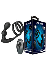 MR PLAY - PLUG ANALE VIBRANTE CON ANELLO PER PENE E TELECOMANDO