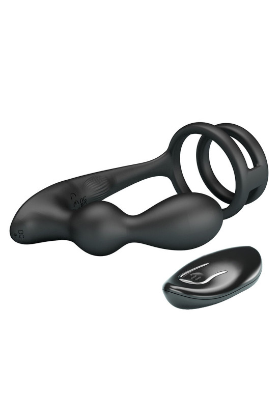 MR PLAY - PLUG ANALE VIBRANTE CON ANELLO PER PENE E TELECOMANDO