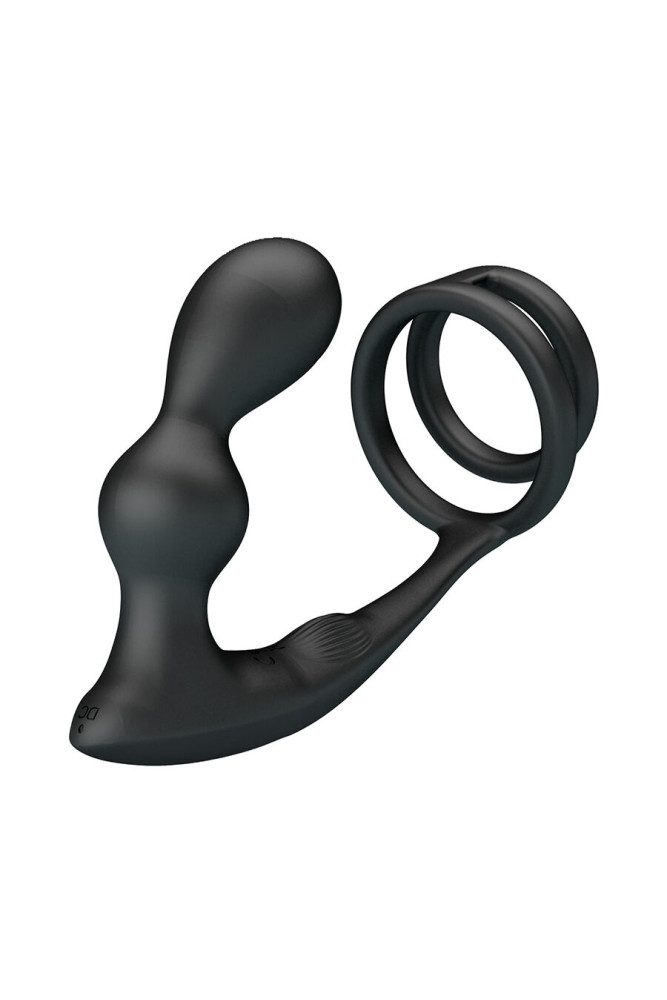 MR PLAY - PLUG ANALE VIBRANTE CON ANELLO PER PENE E TELECOMANDO