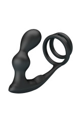 MR PLAY - PLUG ANALE VIBRANTE CON ANELLO PER PENE E TELECOMANDO