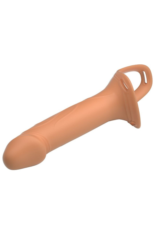 PRETTY LOVE - LANDON STRAP-ON VIBRANTE PELLE CHIARA