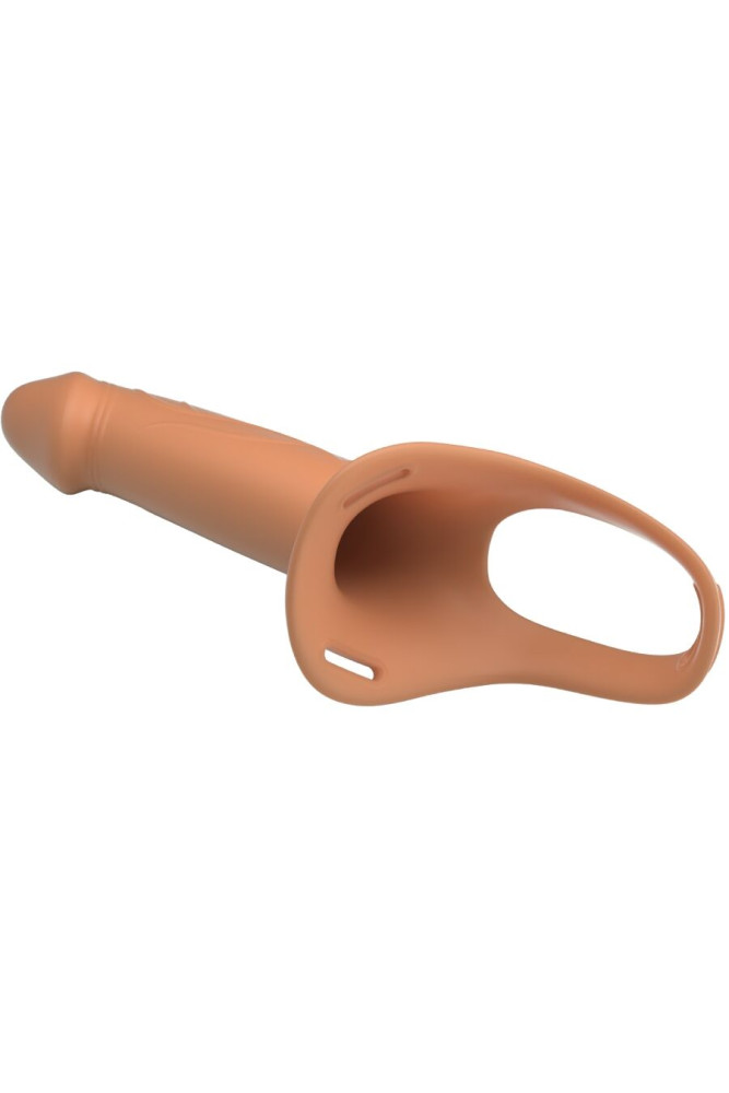 PRETTY LOVE - LANDON STRAP-ON VIBRANTE PELLE CHIARA