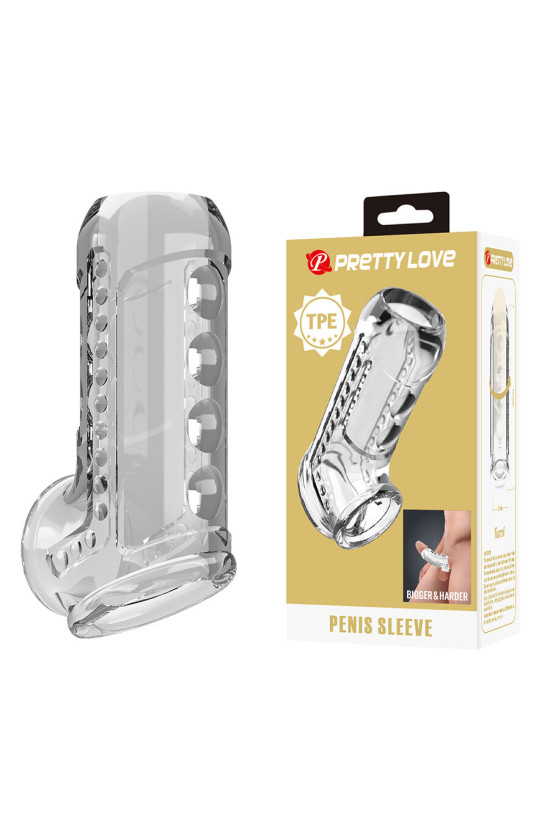PRETTY LOVE - GUAINA PER PENE TRASPARENTE CON TEXTURE
