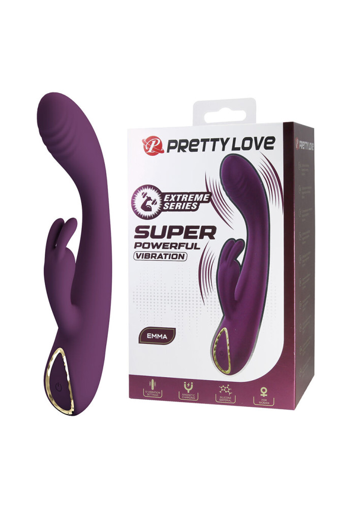 PRETTY LOVE - EMMA VIBRATORE VIOLA CON STIMOLATORE RABBIT