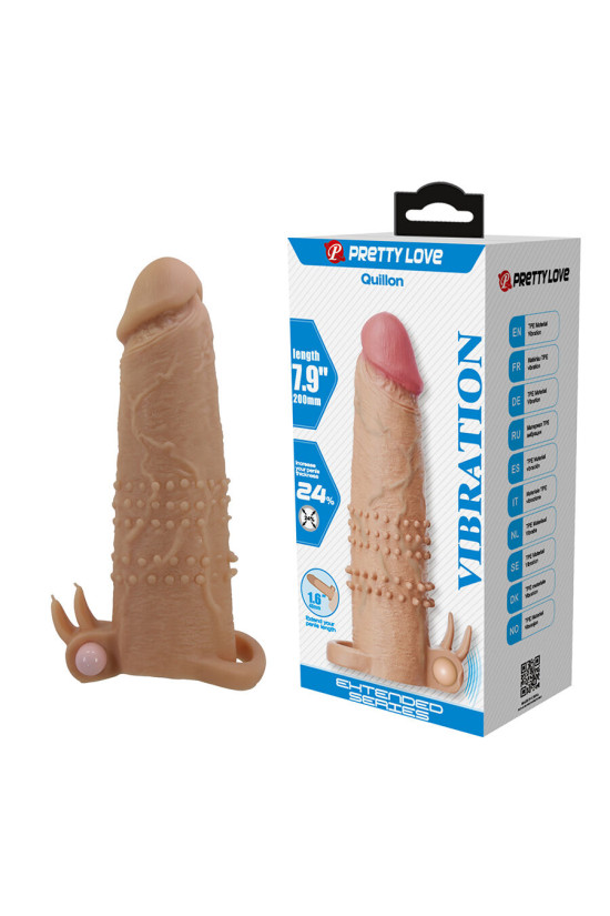 PRETTY LOVE - QUILLON GUAINA PER PENE CON STIMOLATORE CLITORIDEO E VIBRAZIONE