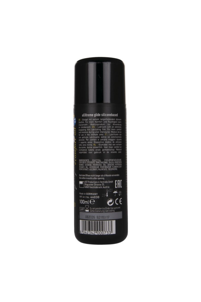 HOT - EXXTREME GLIDE LUBRIFICANTE A BASE DI SILICONE + OLIO COMFORT A+ 100 ML