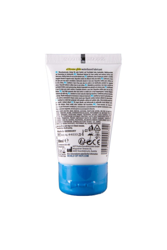 HOT - EXXTREME GLIDE LUBRIFICANTE A BASE D'ACQUA + OLIO COMFORT A+ 30 ML