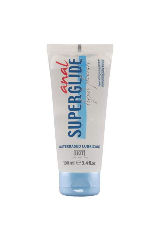 HOT - ANAL SUPERGLIDE LIQUID PLEASURE LUBRIFICANTE A BASE D'ACQUA 100 ML