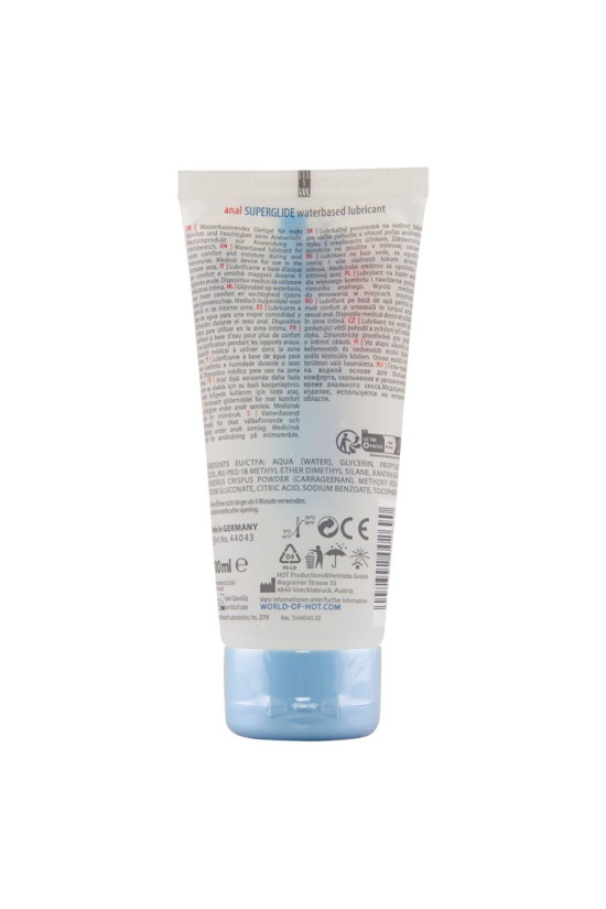 HOT - ANAL SUPERGLIDE LIQUID PLEASURE LUBRIFICANTE A BASE D'ACQUA 100 ML