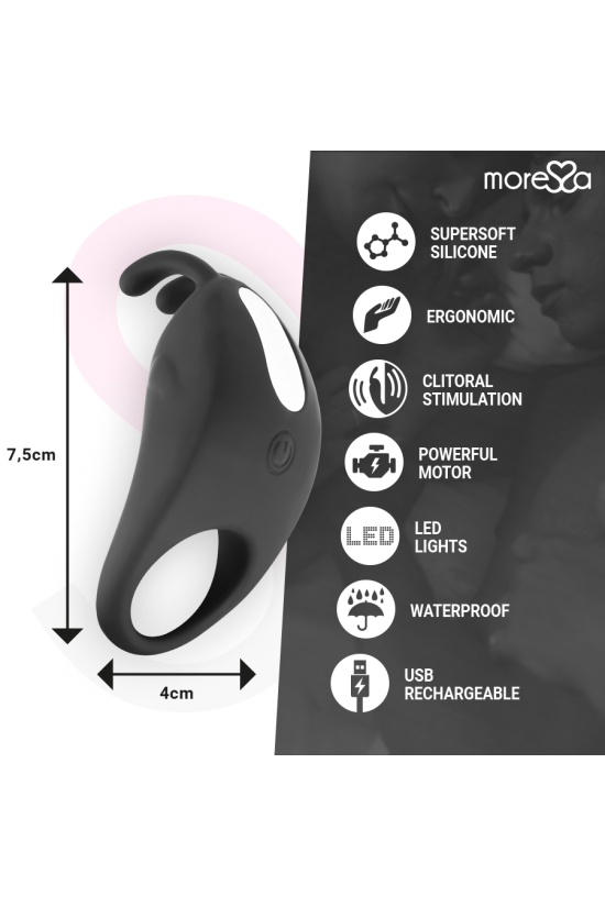 MORESSA - BRAD PREMIUM SILICONE RICARICABILE NERO