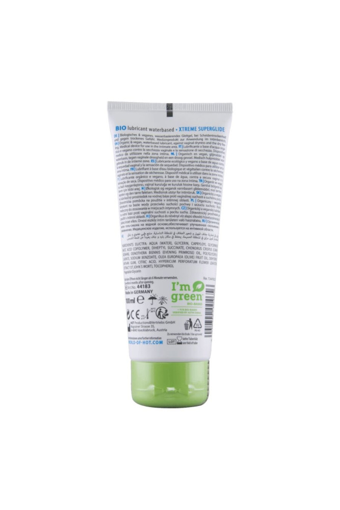 HOT - LUBRIFICANTE BIO A BASE D'ACQUA XTREME 100 ML