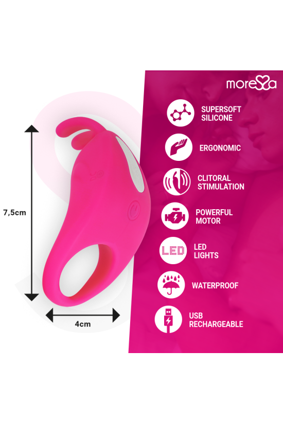 MORESSA - BRAD PREMIUM SILICONE RICARICABILE ROSA