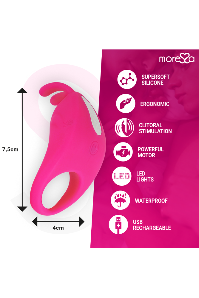 MORESSA - BRAD PREMIUM SILICONE RICARICABILE ROSA