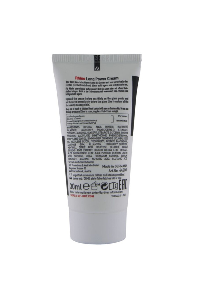 HOT - RHINO LONG POWER CREAM 30 ML